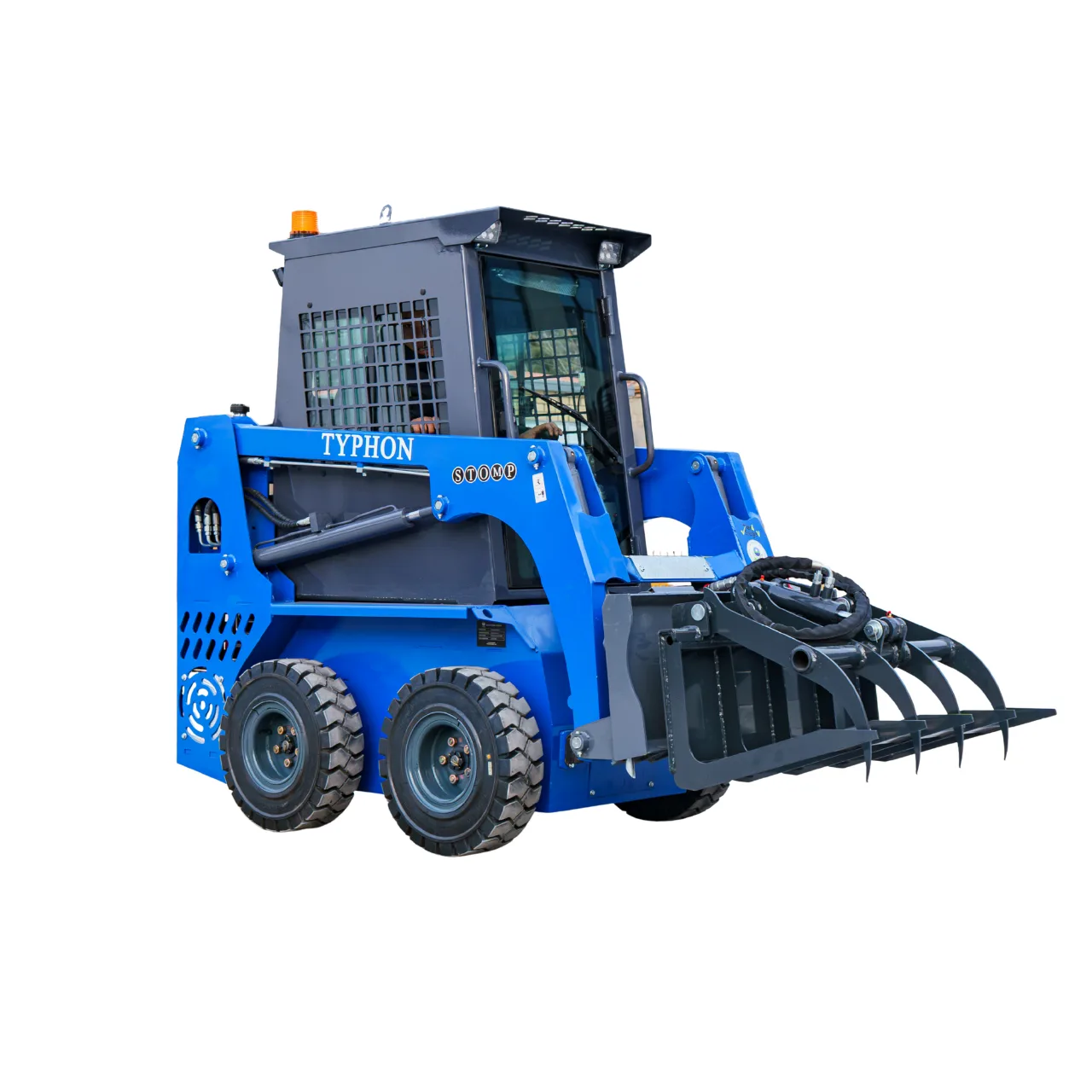 Hydraulic Wood Grabber Attachment Mini Skid Steer TYPHON STOMP X1300 & STOMP 509 from American Loader — image 2