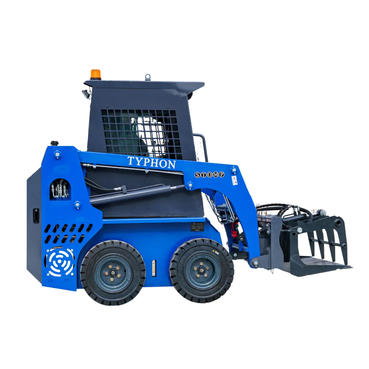 Heavy-Duty Solid Bottom Grapple Bucket for TYPHON STOMP X1300 & STOMP 509 Mini Skid Steers from American Loader — image 3
