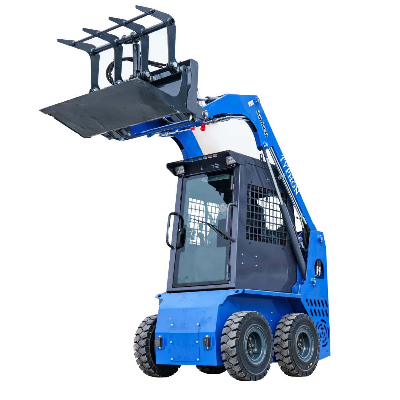 Heavy-Duty Solid Bottom Grapple Bucket for TYPHON STOMP X1300 & STOMP 509 Mini Skid Steers from American Loader — image 4