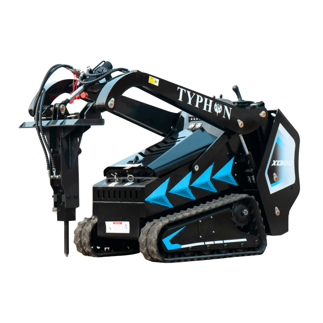 Hydraulic Rock & Concrete Breaker Hammer for TYPHON STOMP X1300 & STOMP 509 Mini Skid Steer Loader from American Loader — image 5