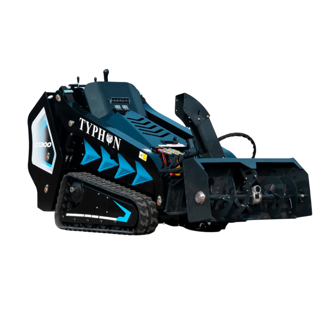 1100mm Hydraulic Snow Blower Attachment for TYPHON STOMP X1300 & STOMP 509 Mini Skid Steers from American Loader — image 3