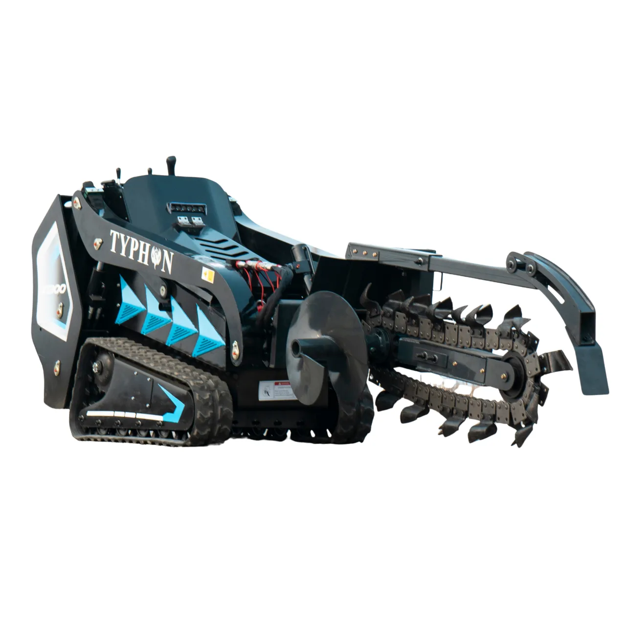 800mm Hydraulic Chain Trencher Attachment for TYPHON STOMP X1300 & STOMP 509 Mini Skid Steers from American Loader — image 3