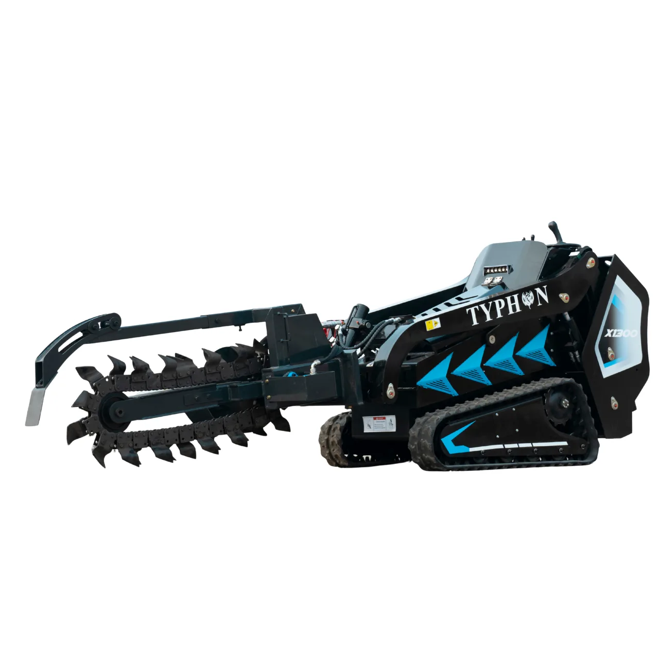 800mm Hydraulic Chain Trencher Attachment for TYPHON STOMP X1300 & STOMP 509 Mini Skid Steers from American Loader — image 5