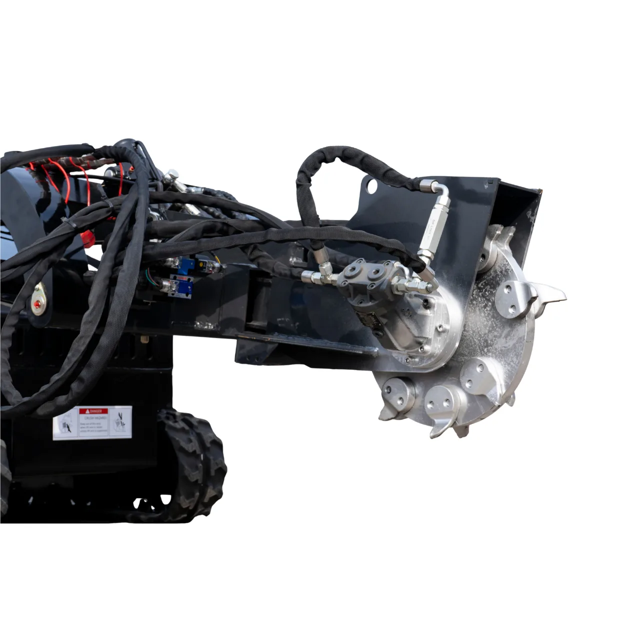Hydraulic Swing Stump Grinder Attachment for TYPHON STOMP X1300 & STOMP 509 Mini Skid Steers from American Loader — image 3