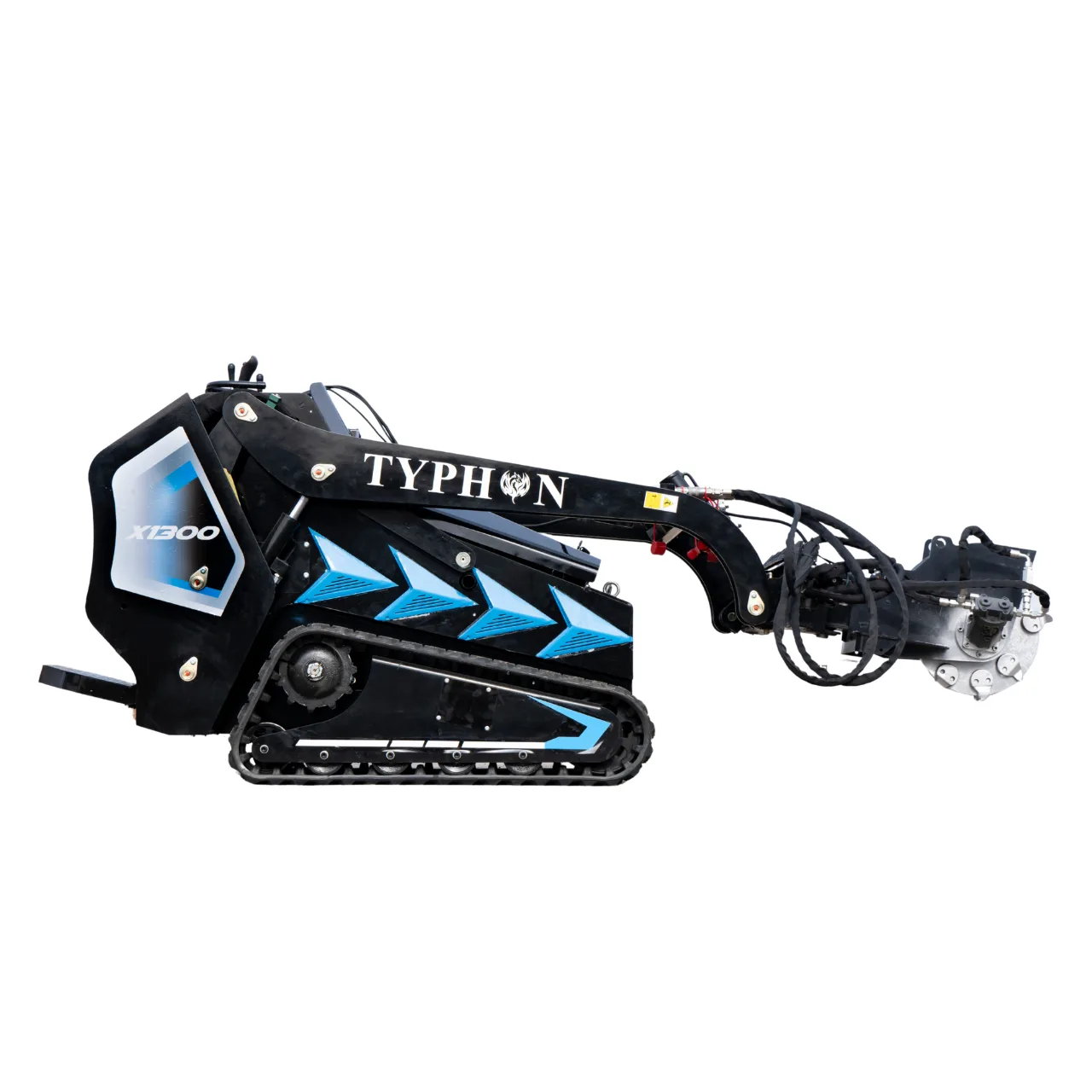 Hydraulic Swing Stump Grinder Attachment for TYPHON STOMP X1300 & STOMP 509 Mini Skid Steers from American Loader — image 4
