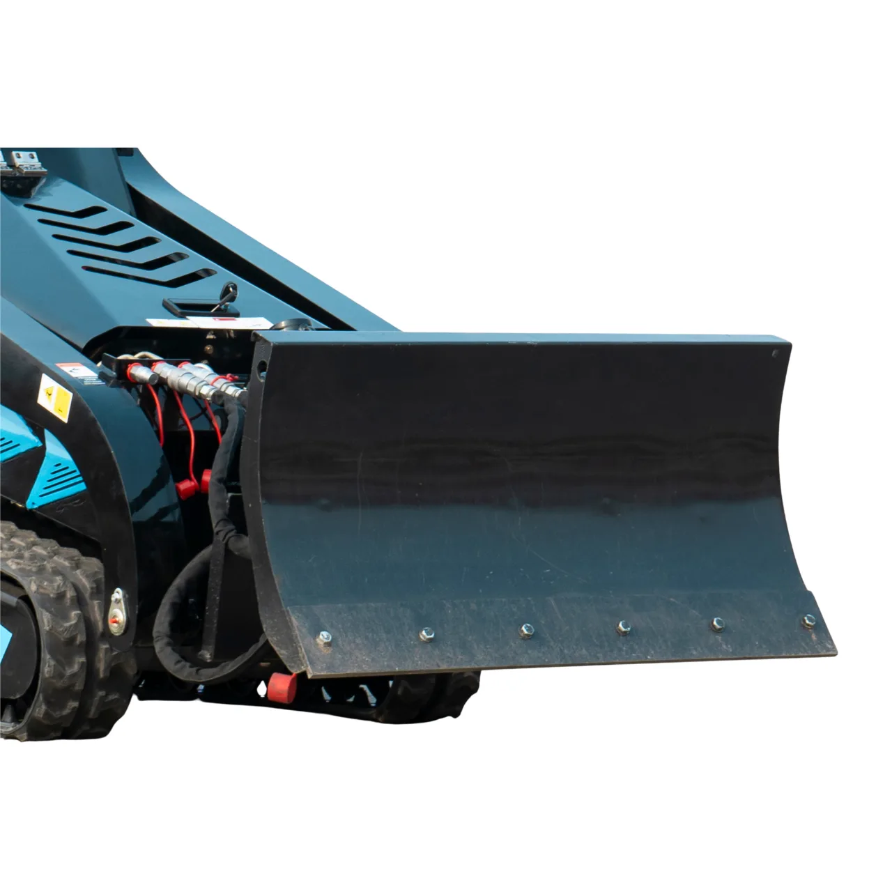 Hydraulic Angle Dozer Blade 30° for TYPHON STOMP X1300 & STOMP 509 Mini Skid Steers – Heavy-Duty Grading & Snow Attachment from KONSTRUCTZ