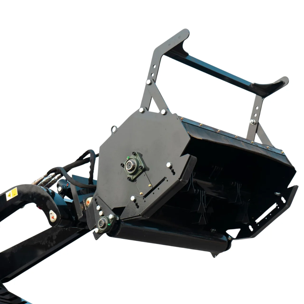 New TYPHON STOMP X1300 & STOMP 509 Mini Skid Steer Forestry Mulcher Attachment from KONSTRUCTZ