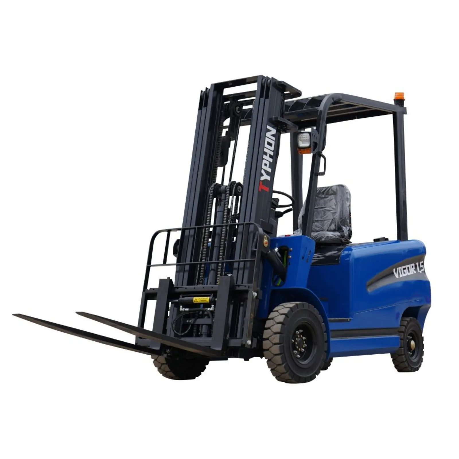 New 2025 TYPHON VIGOR 1.5 Blue Electric Forklift 1.5 Ton Lifter Lift Truck Jitney Hi-Lo from KONSTRUCTZ