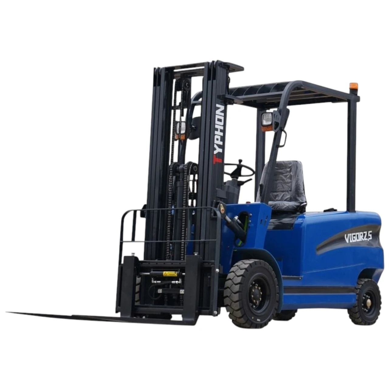 New 2025 TYPHON VIGOR 2.5 Blue Electric Forklift 2.5 Ton Lifter Lift Truck Jitney Hi-Lo from KONSTRUCTZ