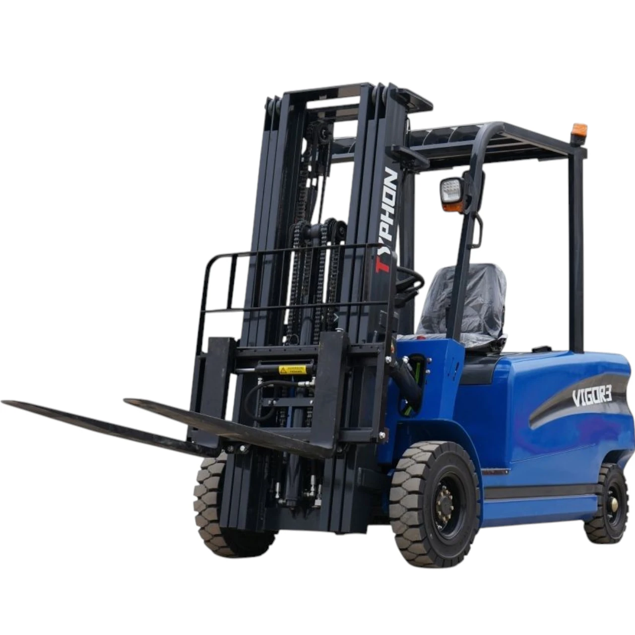 New 2025 TYPHON VIGOR 3.0 Blue Electric Forklift 3 Ton Lifter Lift Truck Jitney Hi-Lo from KONSTRUCTZ