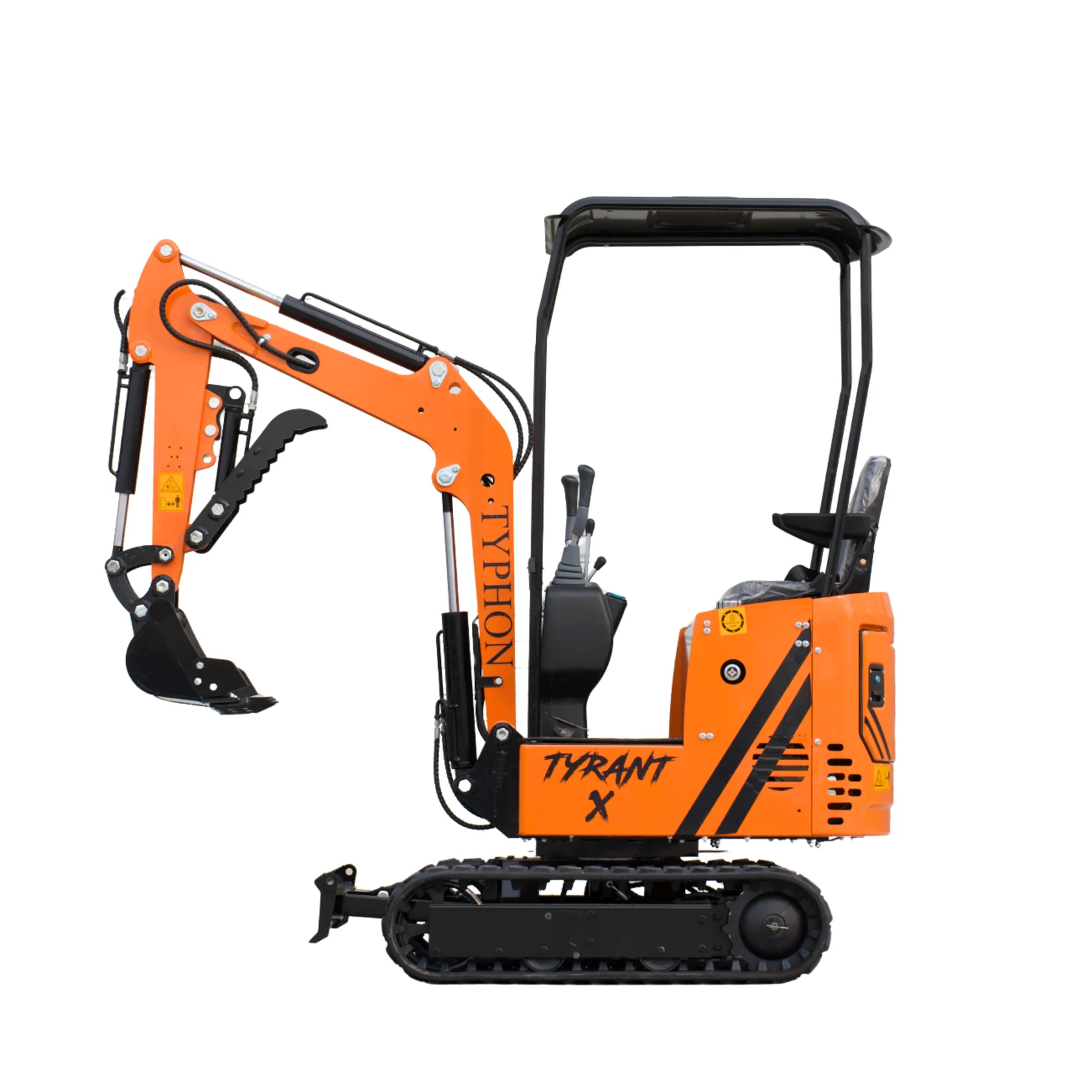 Typhon Tyrant X 1 Ton Mini Excavator with 13.5HP Briggs & Stratton Engine, Hydraulic Oil Cooler & Thumb Clip from KONSTRUCTZ