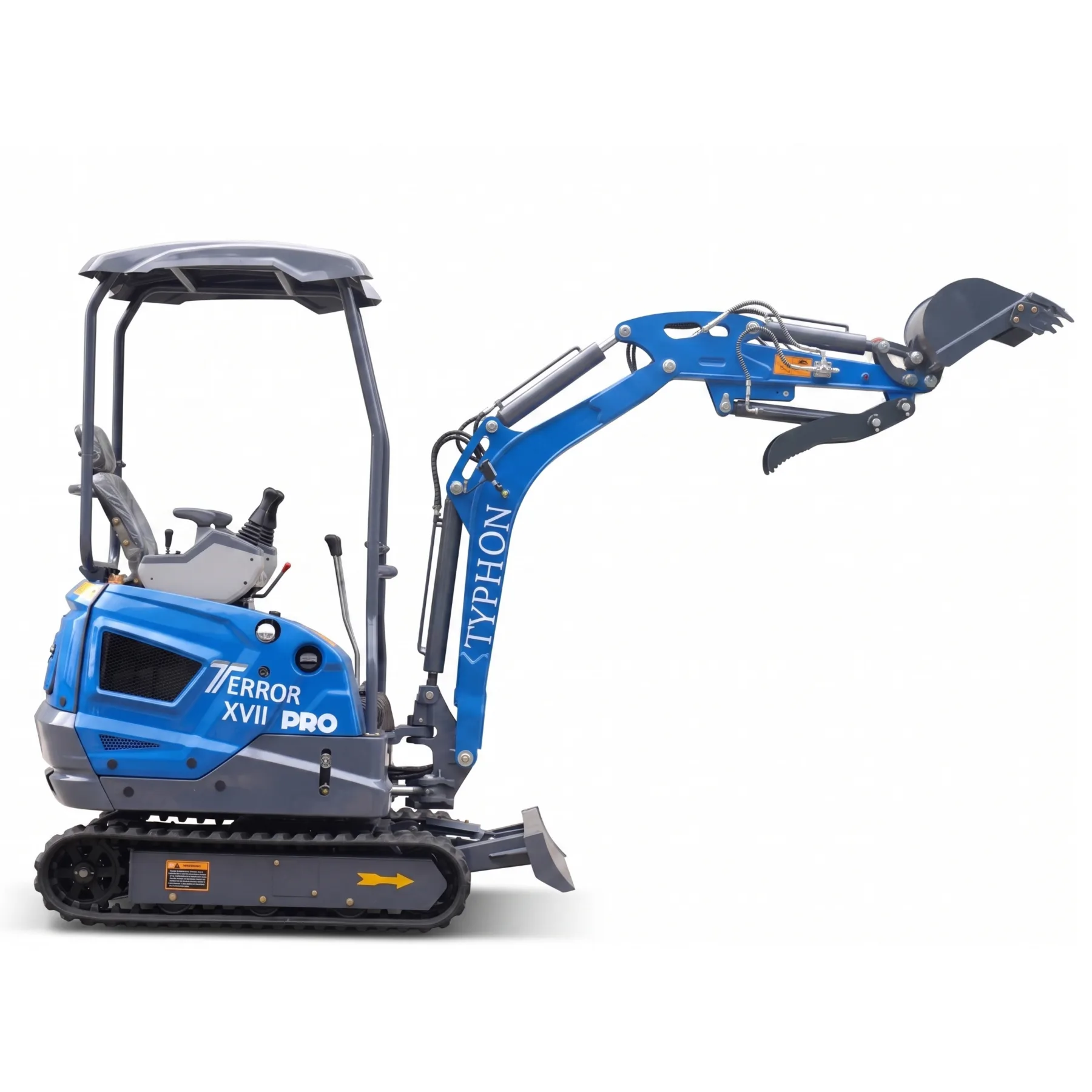 New TYPHON TERROR XVII PRO 3800 lb Mini Excavator – Kubota Diesel, Premium Hydraulics, 14kN Dig Force, Boom Swing from KONSTRUCTZ