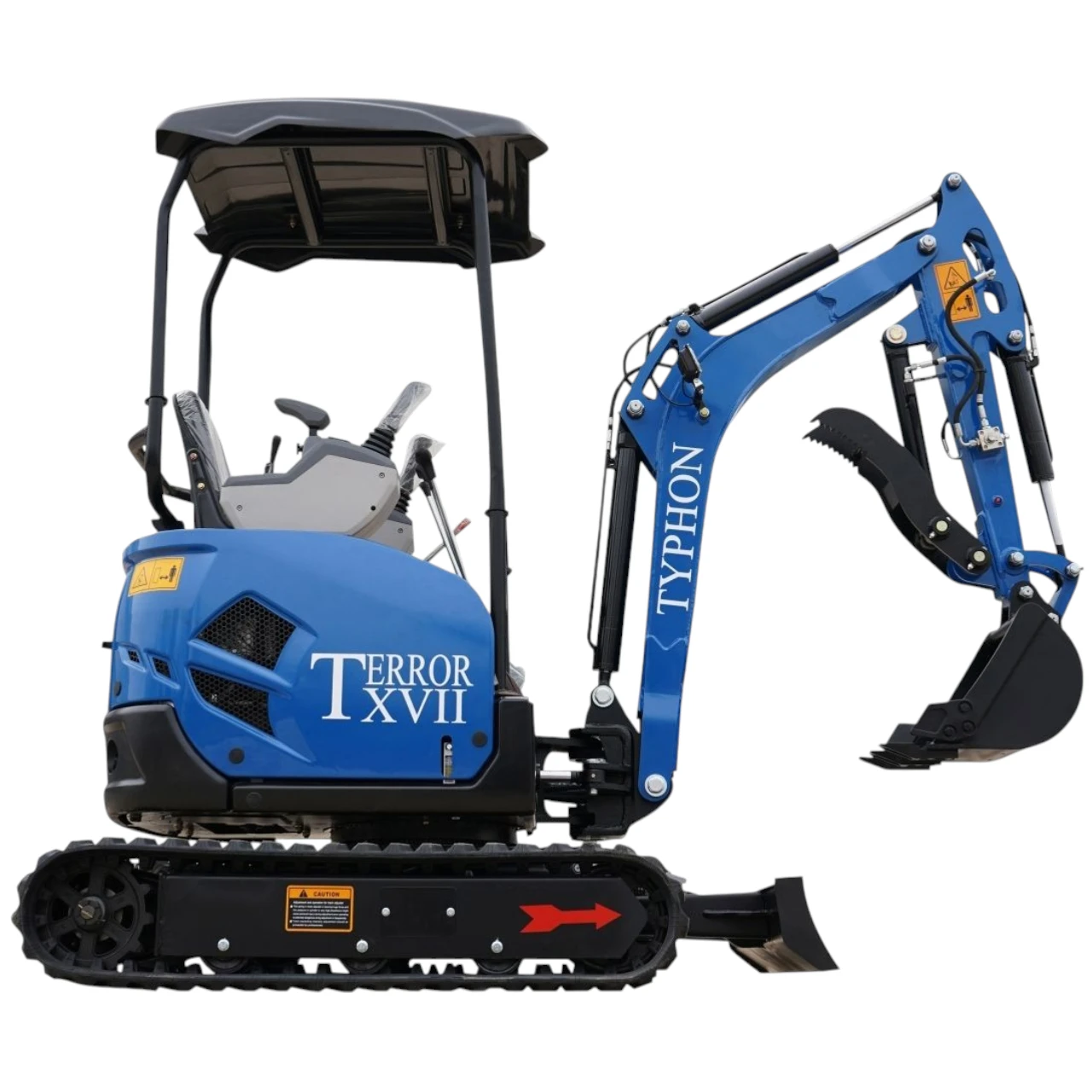 2025 3,800 lb TYPHON TERROR XVII Mini Excavator Rubber Track with Kubota D902 Diesel Engine USA from KONSTRUCTZ
