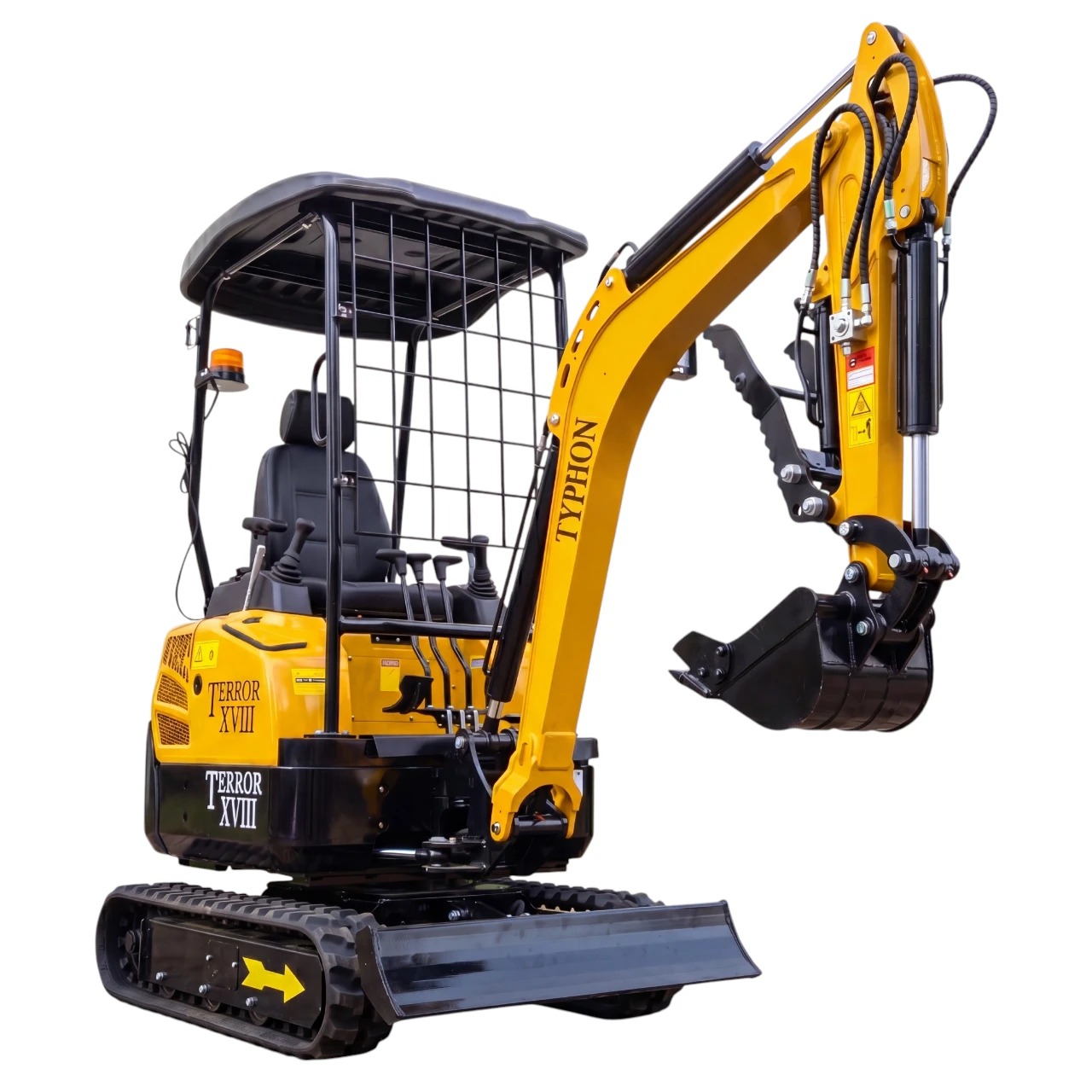 TYPHON TERROR XVIII Mini Excavator – 4000lbs Digger with 0.035 cbm Bucket USA from KONSTRUCTZ