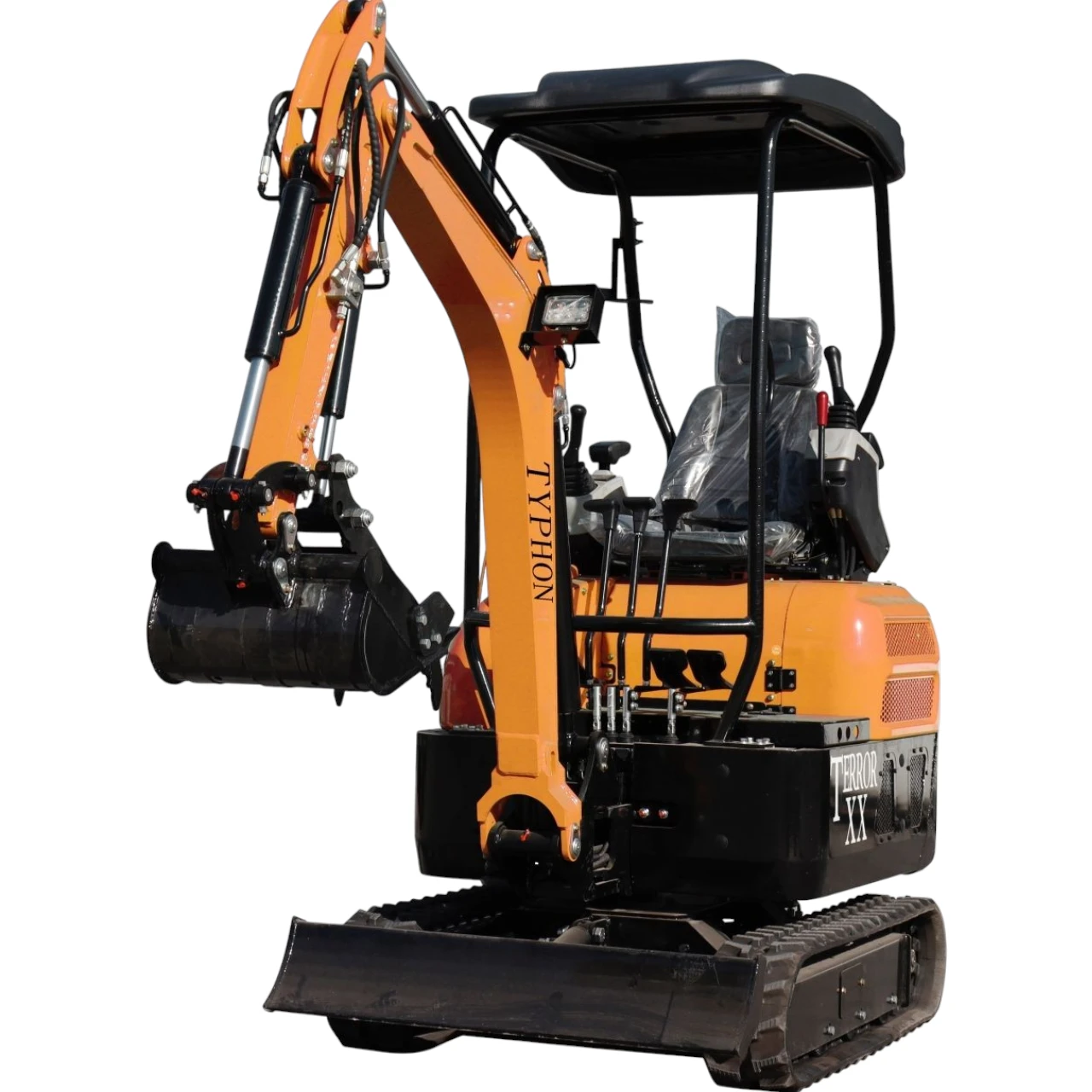 2025 4,000 lb TYPHON TERROR XX Mini Excavator Rubber Track with Kubota D902 Diesel Engine USA from KONSTRUCTZ