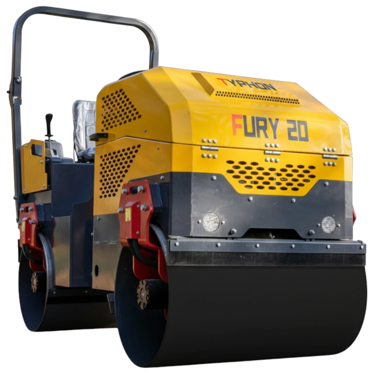 TYPHON FURY 20 Mini Road Roller 2Ton Hydraulic Oil Vibratory B&S 23hp USA engine from KONSTRUCTZ