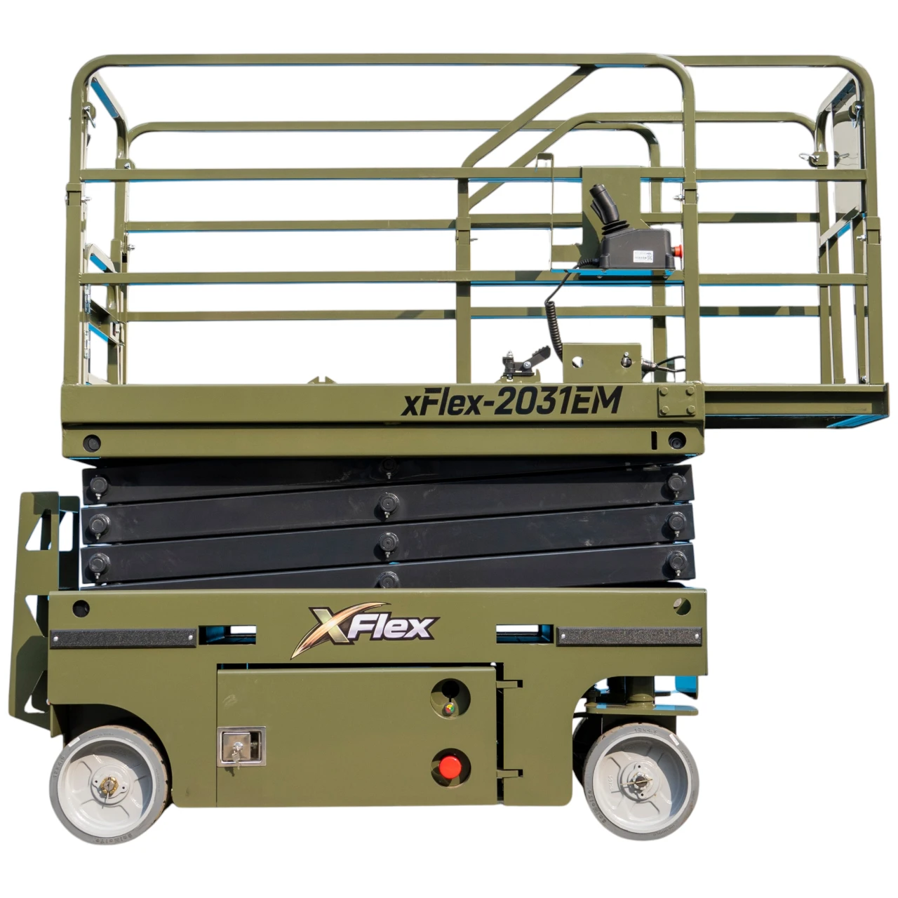 TYPHON xFLEX-2031EM 1.2 Ton Electric Mini Scissor Lift with 20ft Max Platform Height and 19.7" Platform Extend from KONSTRUCTZ