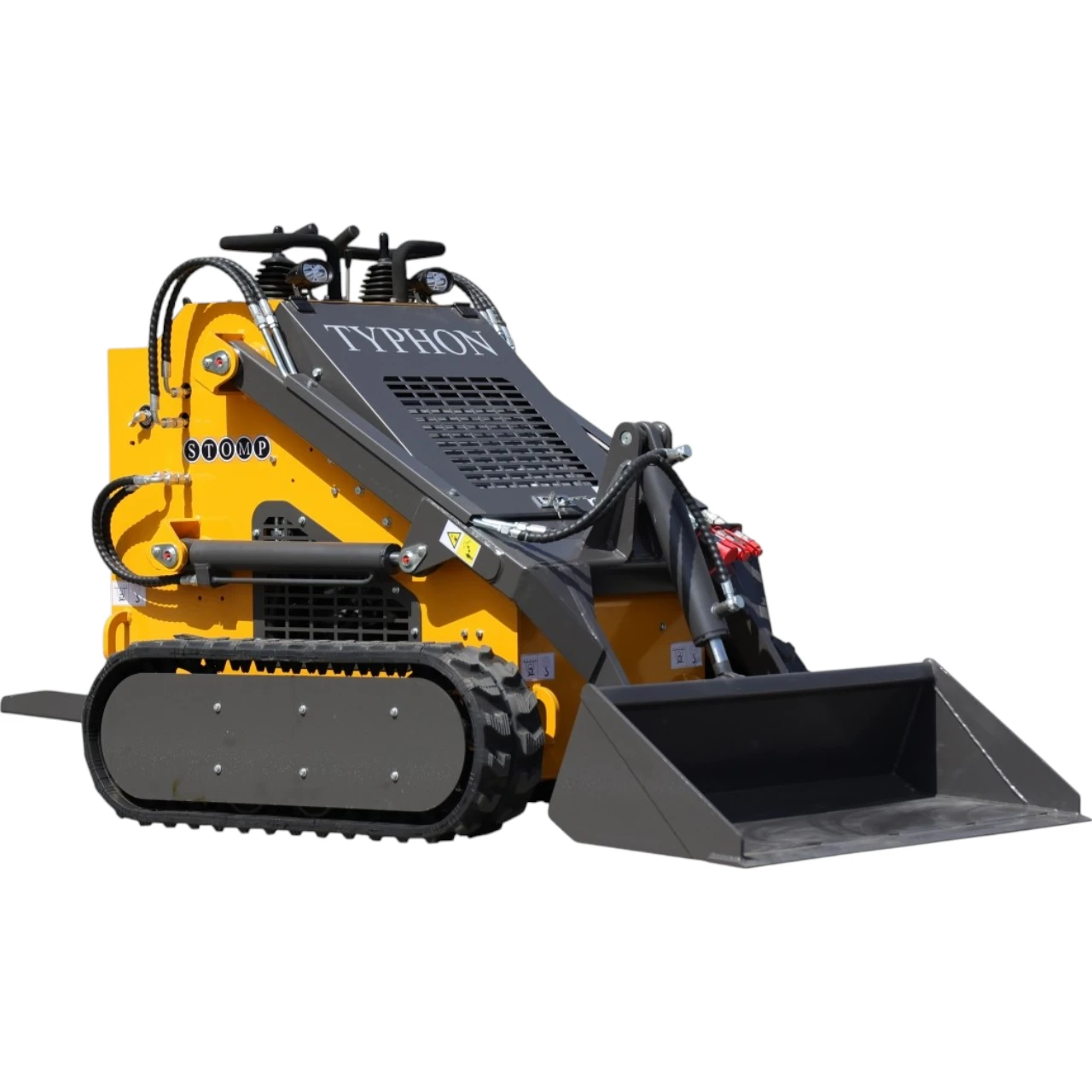 Brand New TYPHON STOMP 1,800lbs Mini Skid Steer 23.5HP Gas EPA Engine USA from KONSTRUCTZ