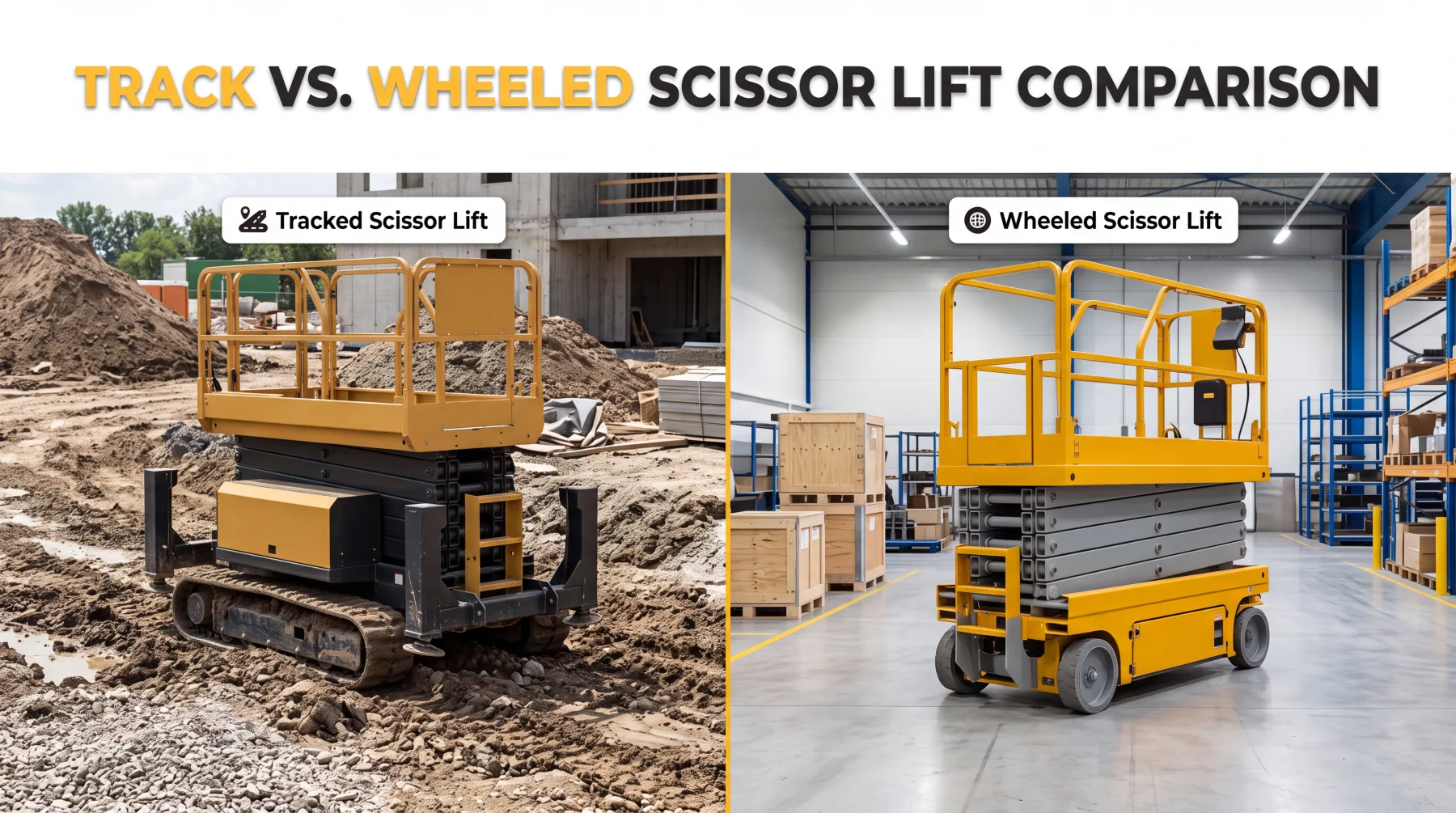 Track and Wheeled Scissor Lift Designs