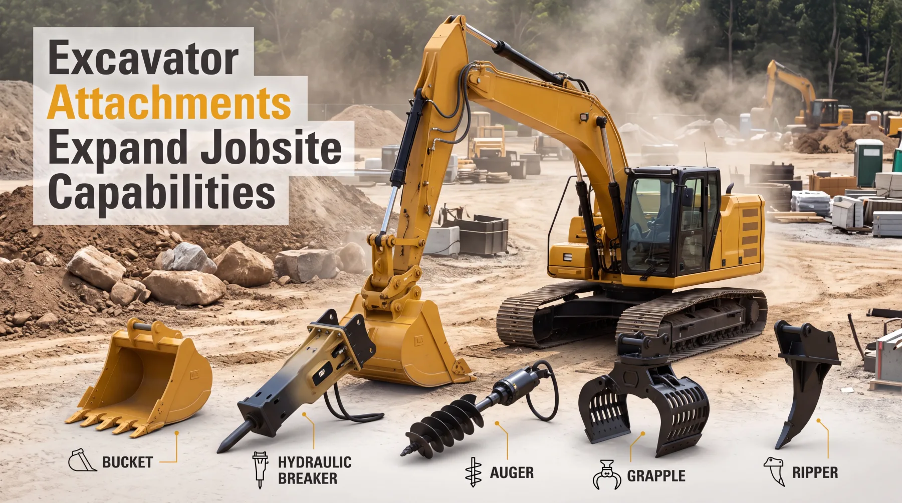 Why Excavators Are Essential in Modern Construction Attachments