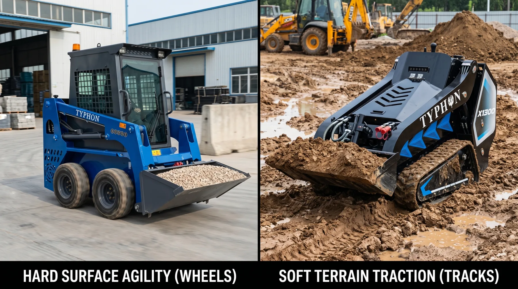 Loader working surface and undercarriage type