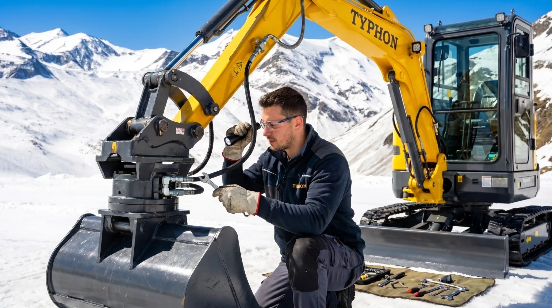 Preventive maintenance for mini excavator hydraulic systems