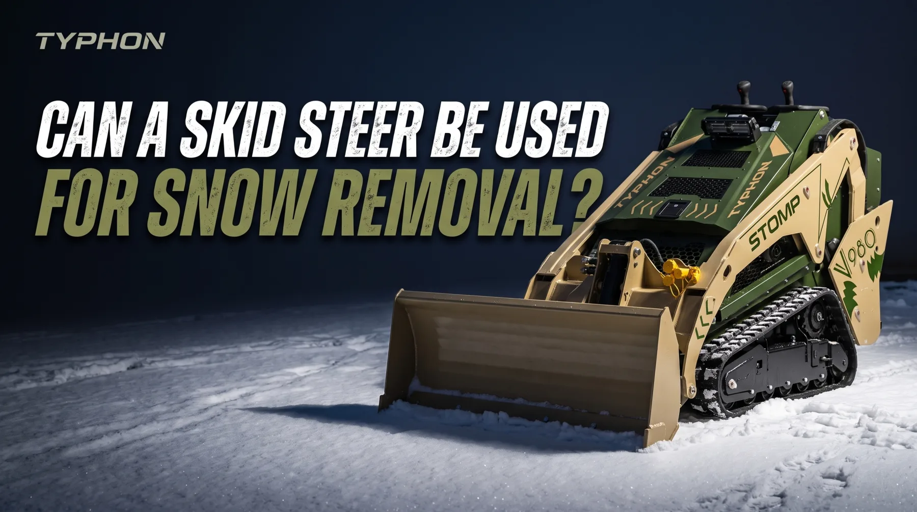 Can a Skid Steer Be Used for Snow Removal?