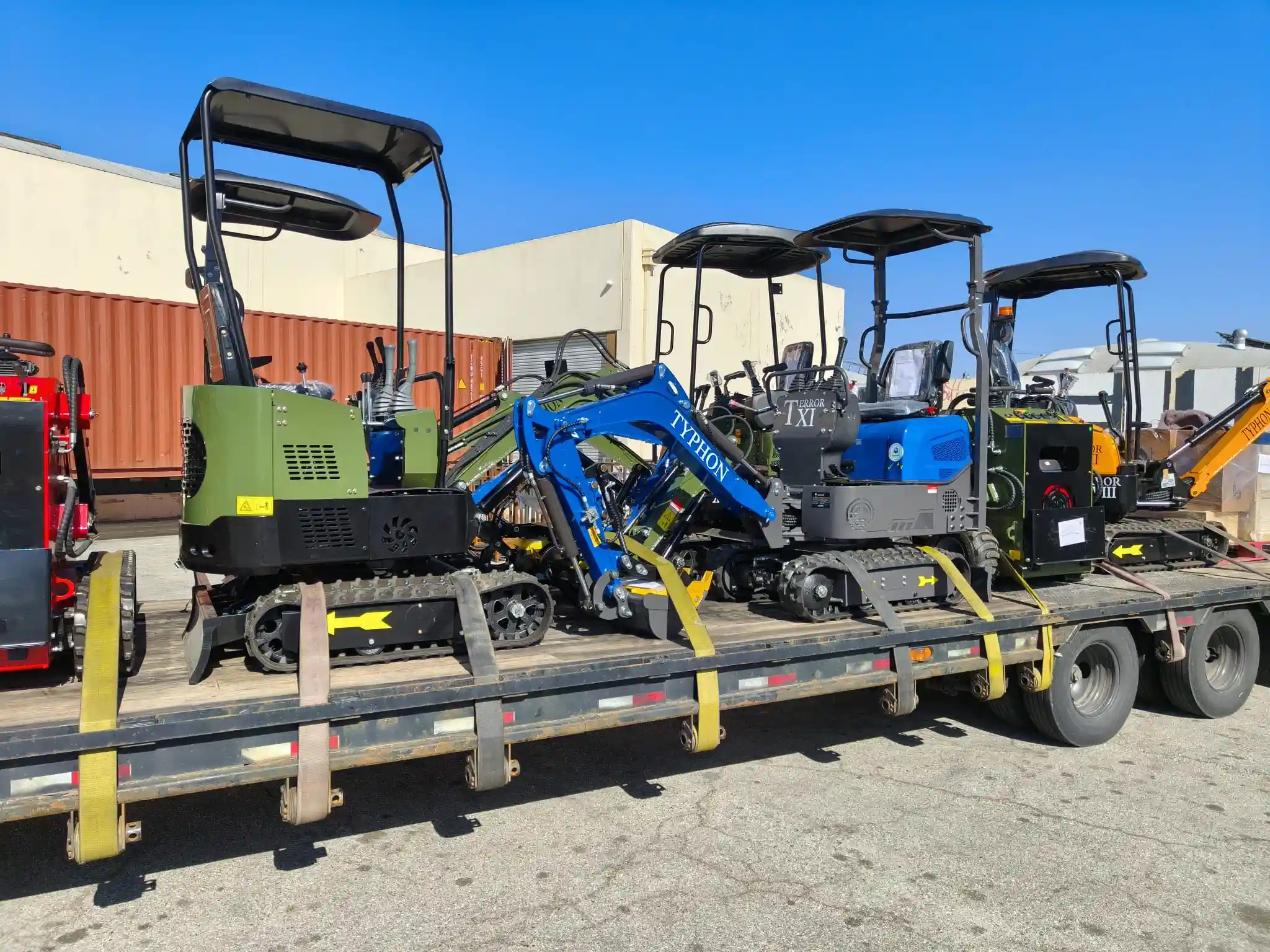 TYPHON compact equipment prepared for delivery in the United States