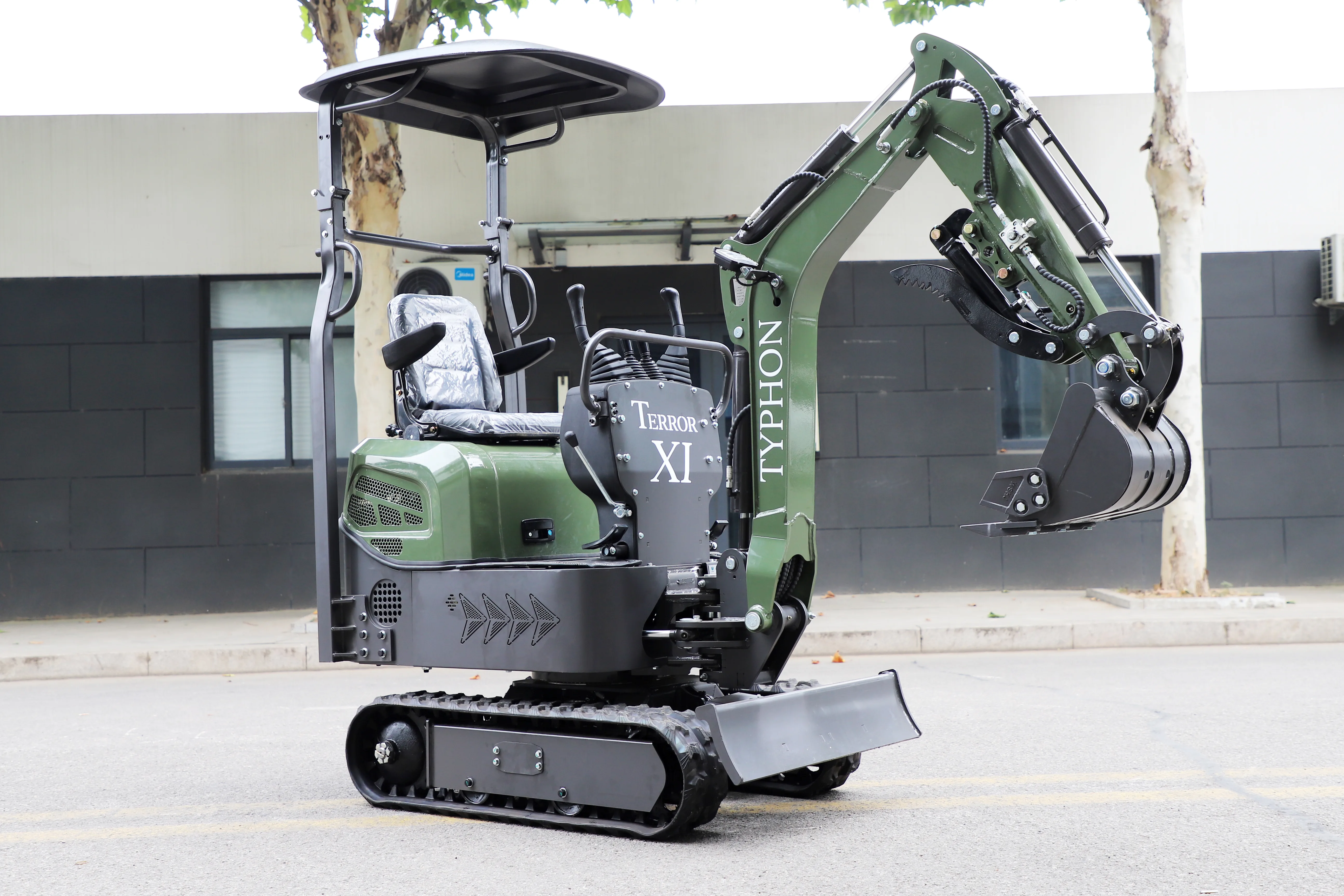 Green Edition TYPHON TERROR XI STORM compact mini excavator