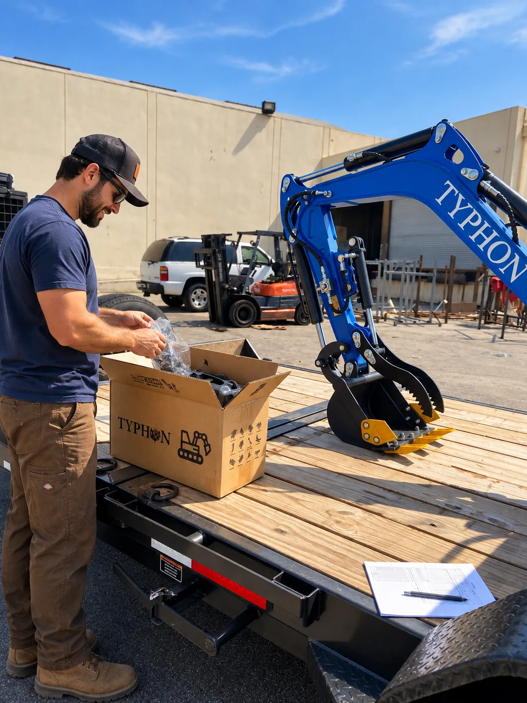 TERROR XI STORM mini excavator real-world view