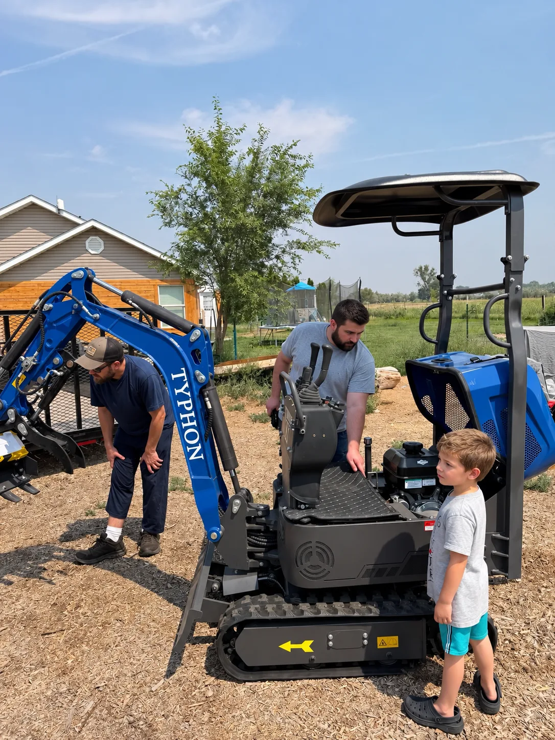 TERROR XI STORM mini excavator in real working environment