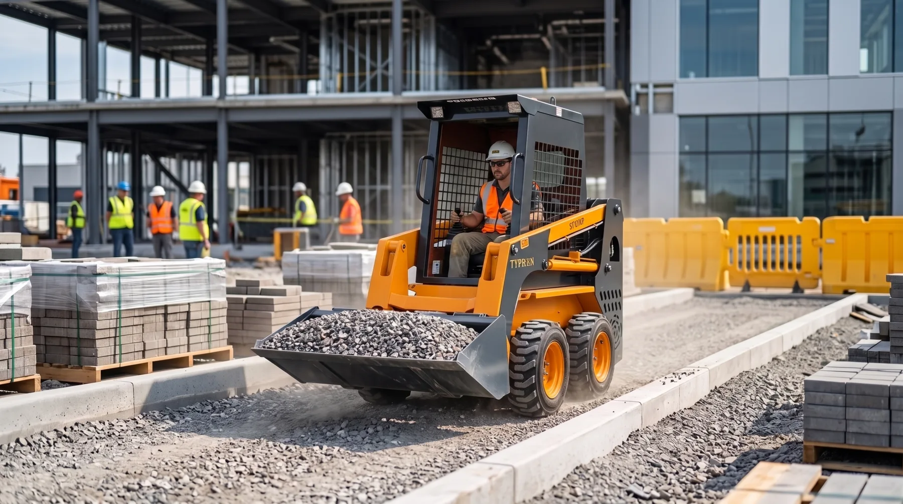 Wide tires improving flotation on challenging ground