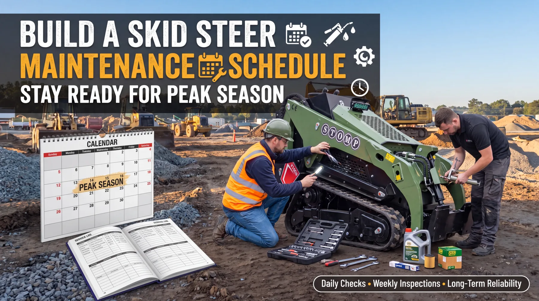 Skid steer regular maintenance schedule