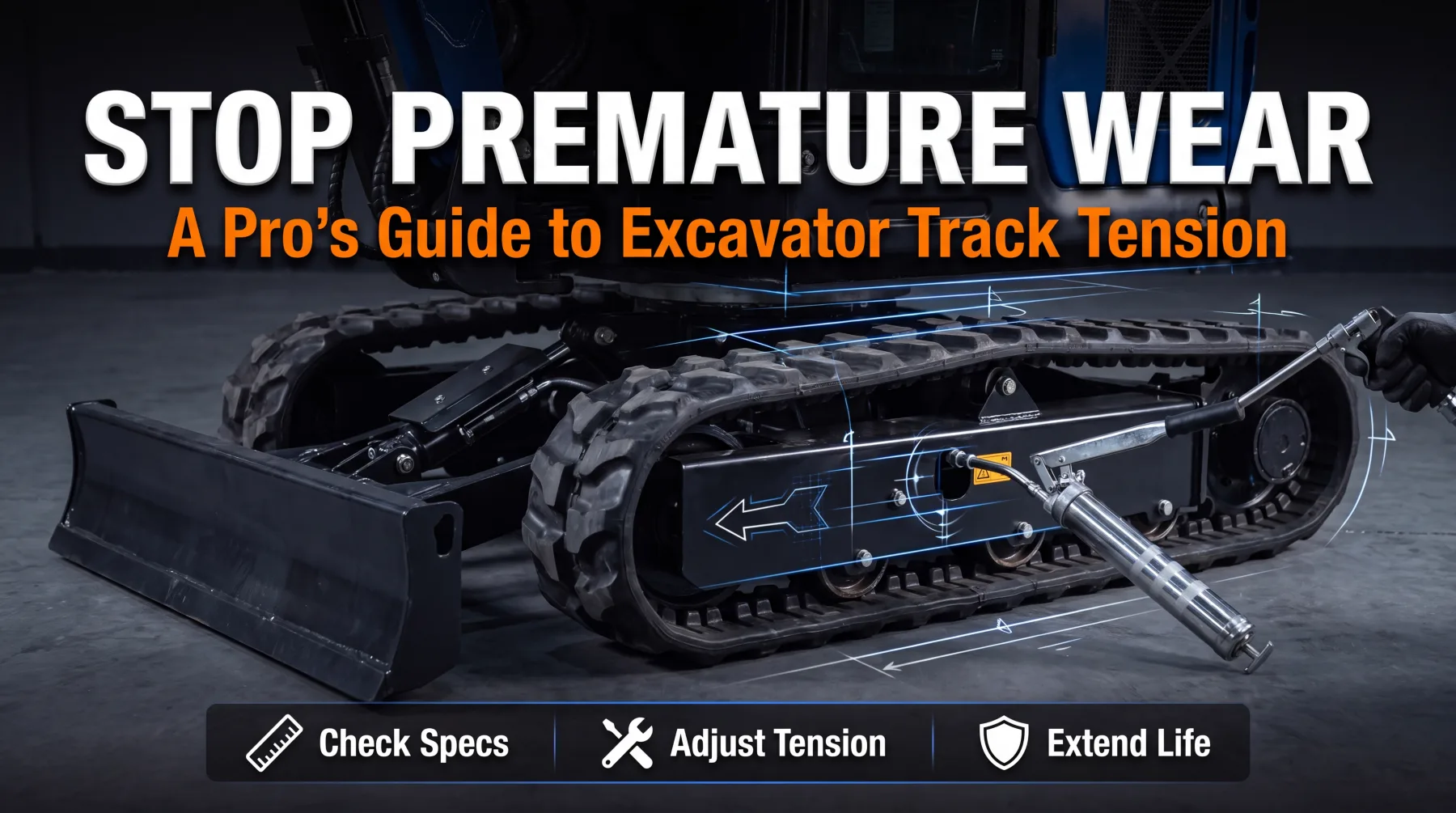Stop Premature Wear: A Pro's Guide to Excavator Track Tension